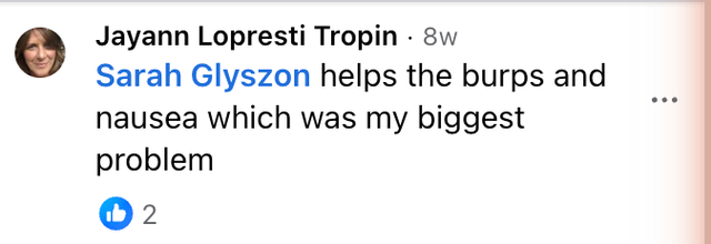 Source Facebook comment about GLP-1 SOS