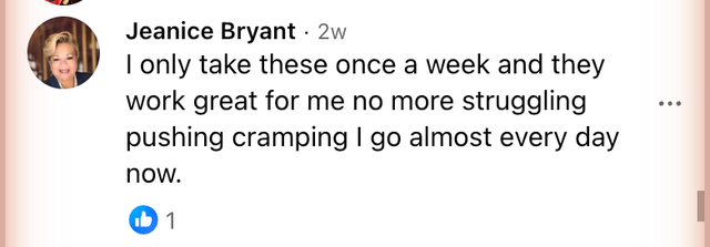Source Facebook comment about GLP-1 SOS