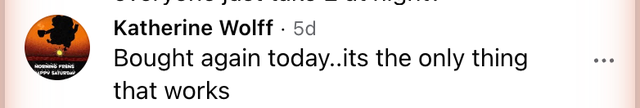 Source Facebook comment about GLP-1 SOS
