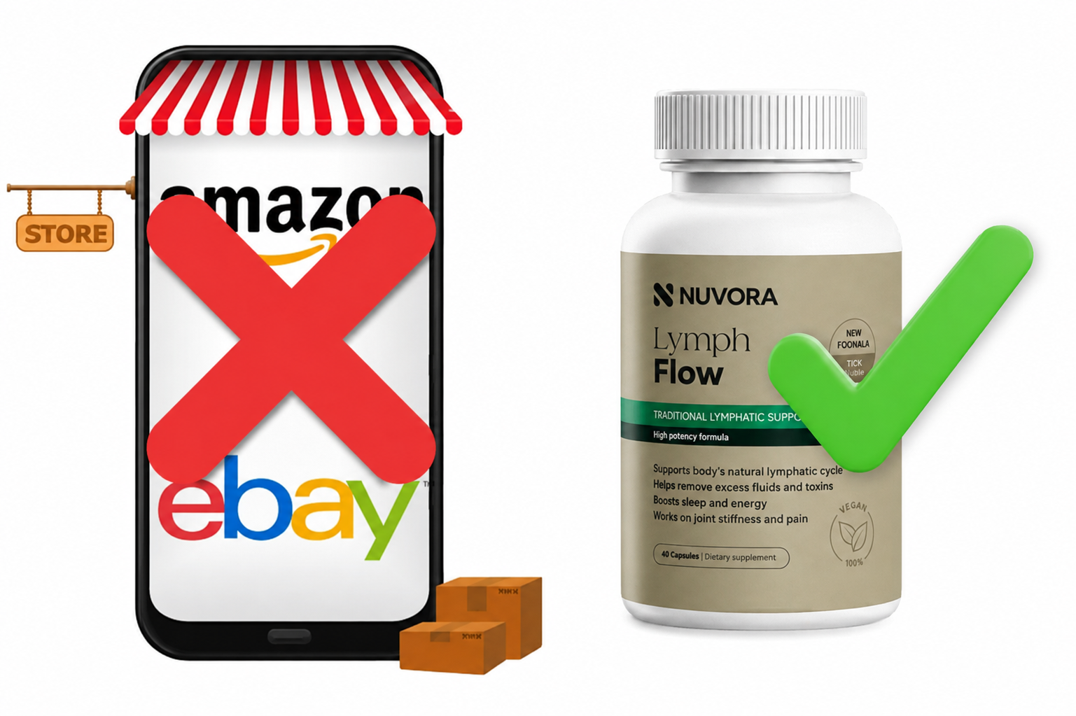 Nuvora is not sold through third-party marketplaces